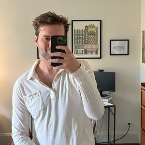 BILLY REID long sleeve pocket polo tee